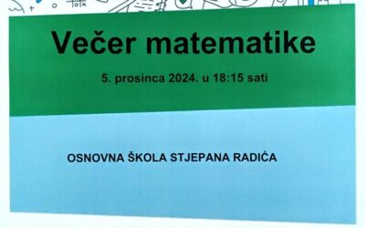 NAJAVA – VEČER MATEMATIKE 2024.