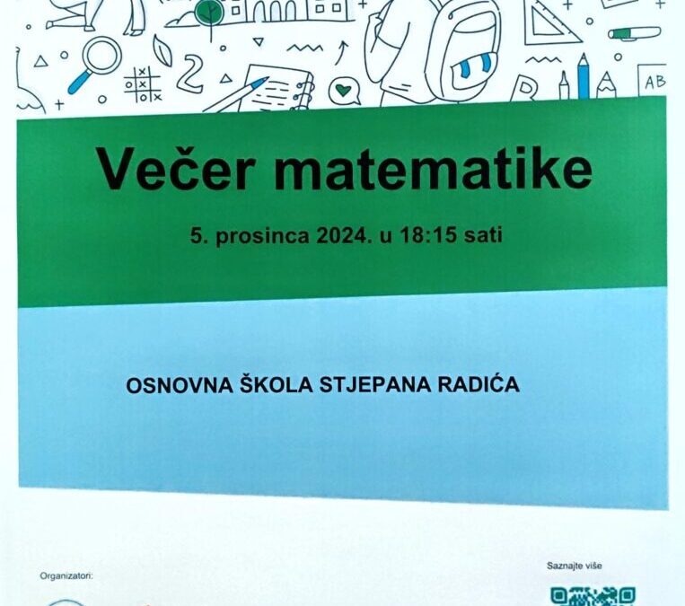 NAJAVA – VEČER MATEMATIKE 2024.