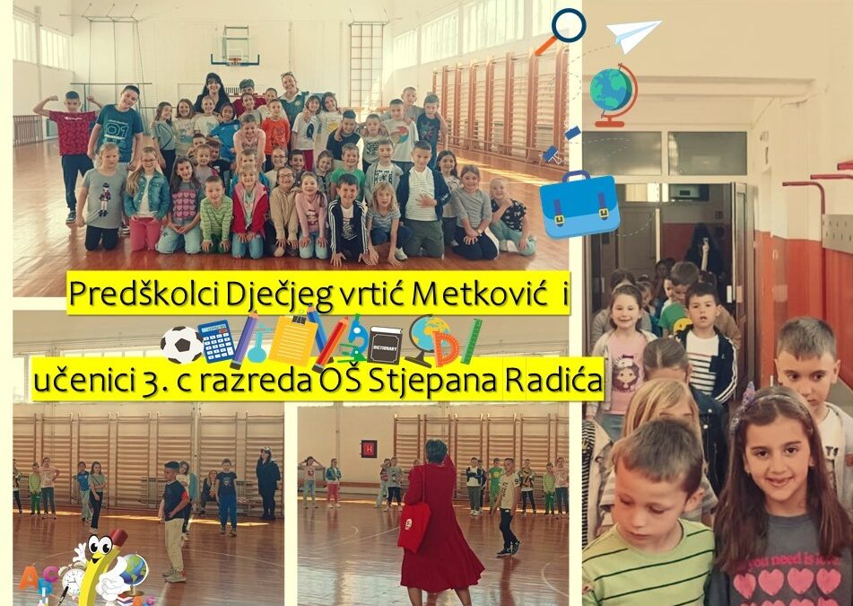 Posjet predškolaca Dječjeg vrtića Metković Osnovnoj školi  Stjepana Radića