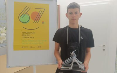 Luka Rajič uspješno predstavljao Dubrovačko-neretvansku županiju na 67. Državnom natjecanju mladih tehničara u Segetu Donjem