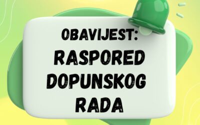 OBAVIJEST ZA UČENIKE I RODITELJE