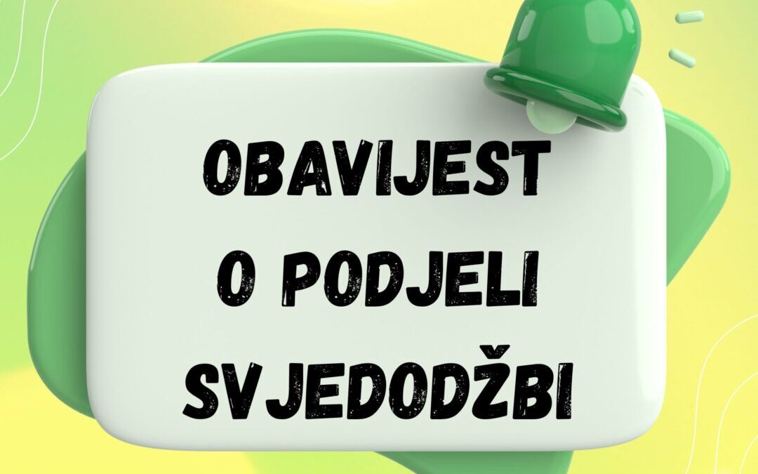 OBAVIJEST ZA UČENIKE I RODITELJE