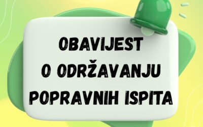 OBAVIJEST UČENICIMA I RODITELJIMA