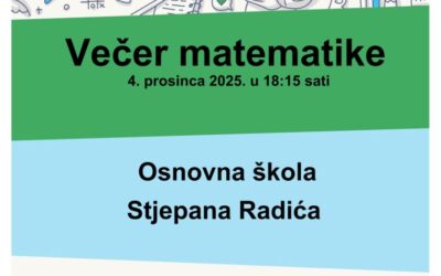 NAJAVA: Večer matematike