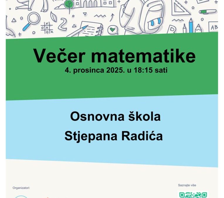 NAJAVA: Večer matematike
