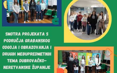 Smotra projekata s područja građanskog odgoja i obrazovanja i drugih međupredmetnih tema Dubrovačko-neretvanske županije 