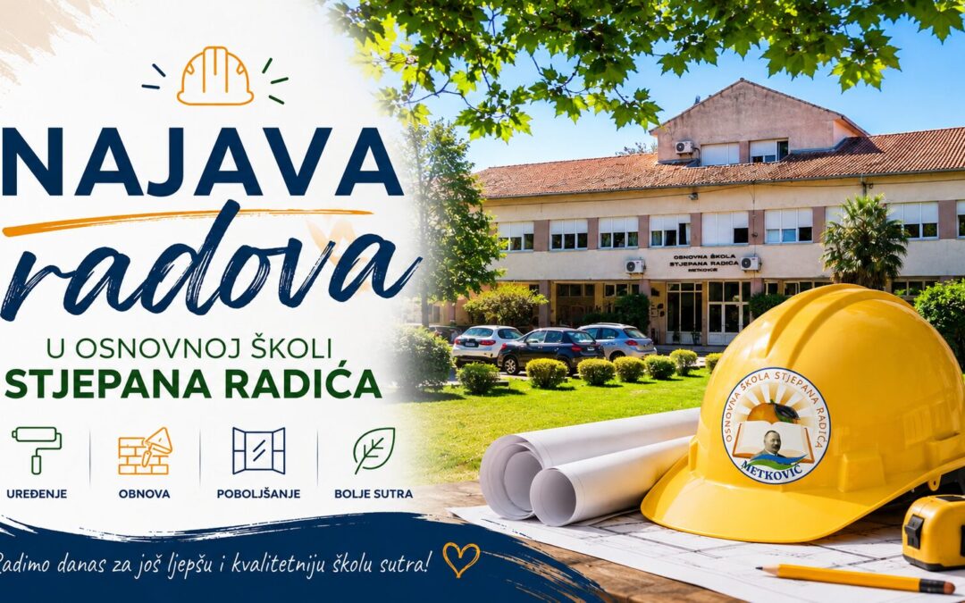 Najava radova uređenja i proširenja parkirališta Osnovne škole Stjepana Radića