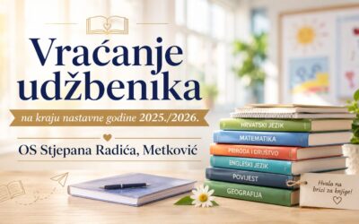 Obavijest za učenike i roditelje – VRAĆANJE UDŽBENIKA