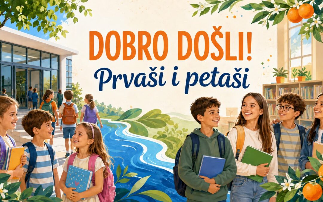 Obavijest o početku nastave i prijamu učenika 1. i 5. razreda